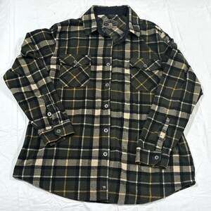 Freedom Foundry Men's XL Green Plaid Super Plush Fleece Shirt Jacket